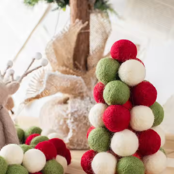 Wool Decoration Felt Balls - immagine 3