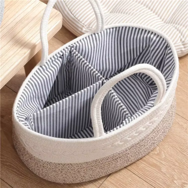 Cotton Rope Diaper Basket - Görüntü 2