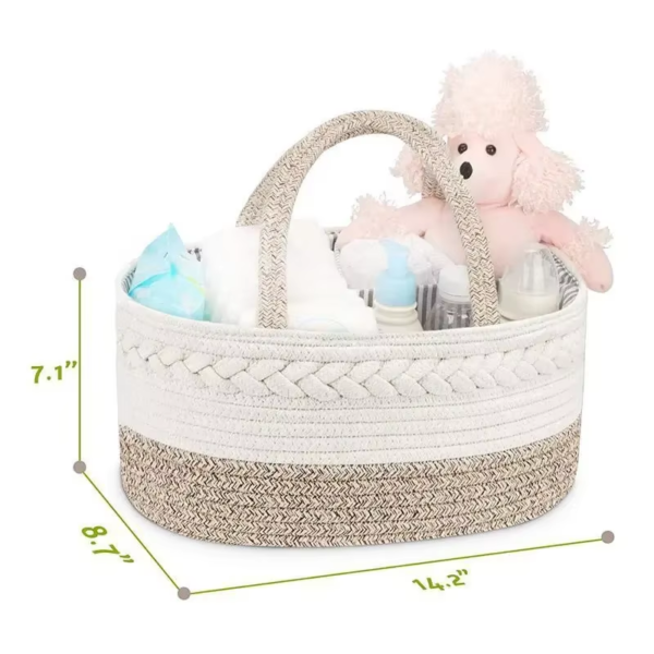 Cotton Rope Diaper Basket - Görüntü 5